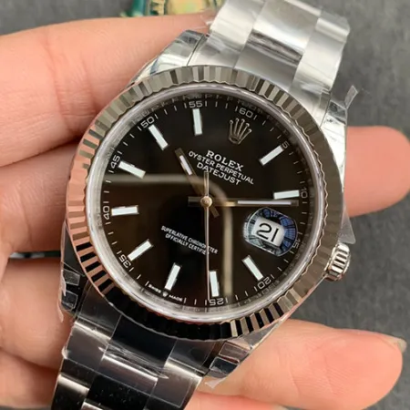 ブランドロレックスコピー腕時計 デイトジャスト 41 ブラック 126334-3