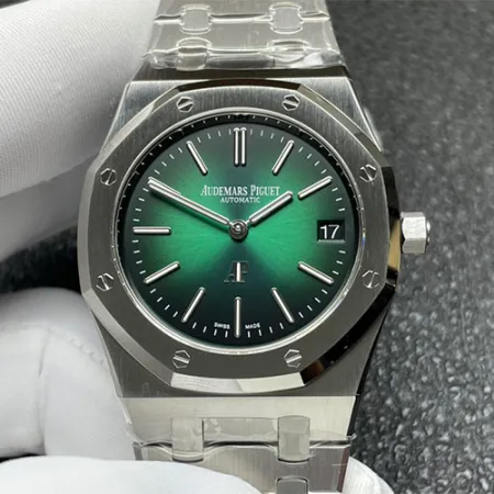 超美品オーデマピゲコピー時計 ジャンボエクストラシン ロイヤルオーク 16202PT.OO.1240PT.01 グリーン