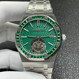 最高級オーデマピゲ ロイヤル スーパーコピー時計 オーク フライング トゥールビヨン 26532IC.EE.1220TI.01 グリーン