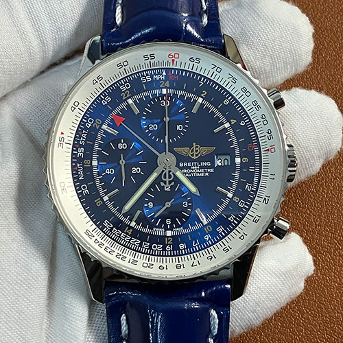 ブライトリングブランドのコピー時計 ナビタイマー GMT ブルー 46mm A24322121C1P1