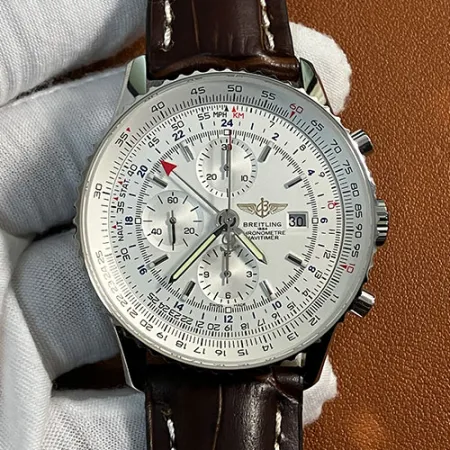 2023ブライトリングスーパーコピー時計 ナビタイマー GMT A24322121G1P1 ホワイト 46mm