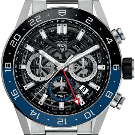 スーパーコピータグ・ホイヤー時計 カレラ キャリバーホイヤー０２ クロノグラフＧＭＴ CBG2A1Z.BA0658