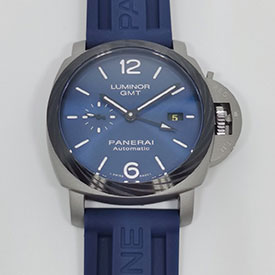 人気新品パネライスーパーコピー時計 ルミノール ブルー文字盤 GMT PAM01279