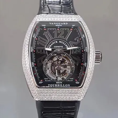 フランクミュラーコピー時計新作 ヴァンガード トゥールビヨンV 45 T D AC NR