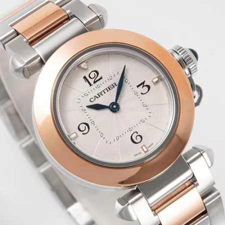 新品カルティエスーパーコピー時計 パンテール MM シルバー W2PN0007