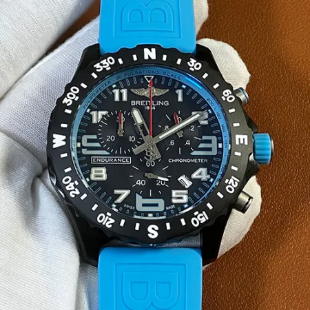 ブランドブライトリングコピー時計エンデュランス プロコピーX82310281B1S1 ブルー ラバーベルト