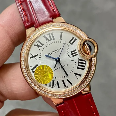 カルティエスーパーコピー女性時計バロン ブルー ドゥ33mm シルバー 0004610