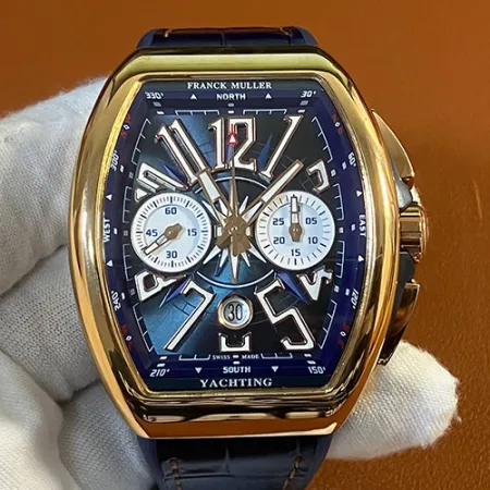 スーパーコピーフランクミュラー時計 ヴァンガード V45ヨッティング ブルー 003718