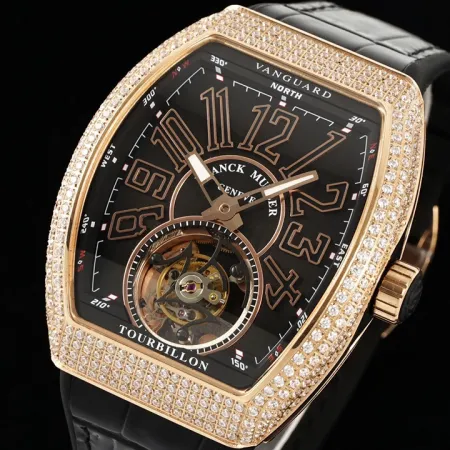 最高級フランクミュラースーパーコピー時計V45 ヴァンガード トゥールビヨンシリーズ 167085