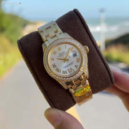 ロレックススーパーコピー高級時計34mm 女性パールマスターシリーズ 440357