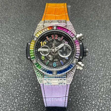 最高品質ウブロコピー ビッグバン ウニコ レインボー チタニウム 441.NX.1117.LR.0999