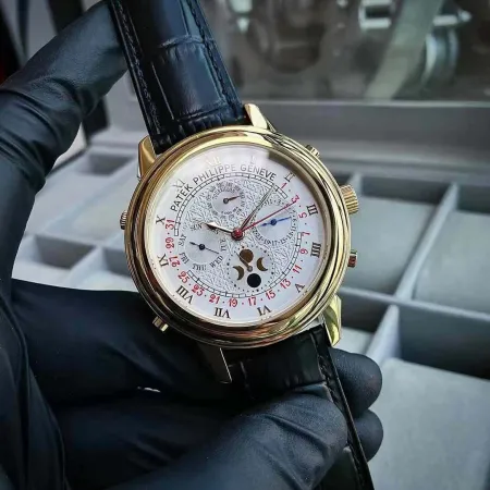 パテックフィリップスーパーコピーN級品両面ムーブメント刻印メンズ腕時計 4825001