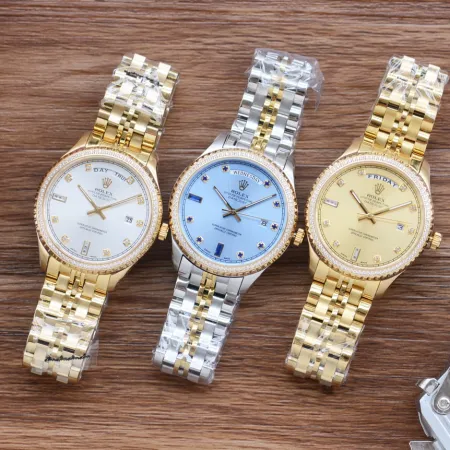 ロレックスの最新三針高級メンズコピー腕時計 62004