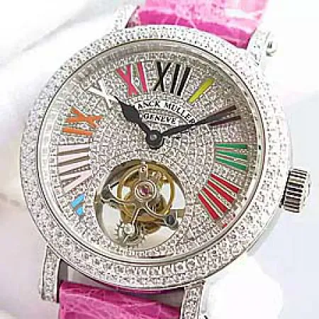 高級FRANCK MULLERスーパーコピー時計 トゥールビヨン36ミリ 21600振動手巻き 706250