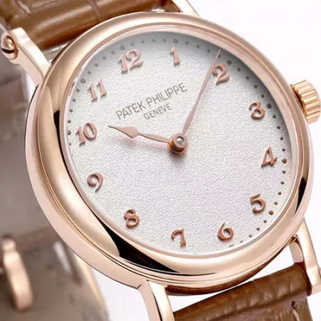 新款パテックフィリップ時計 カラトラバ シルバー・グレイン文字盤 GS製 7200R-001