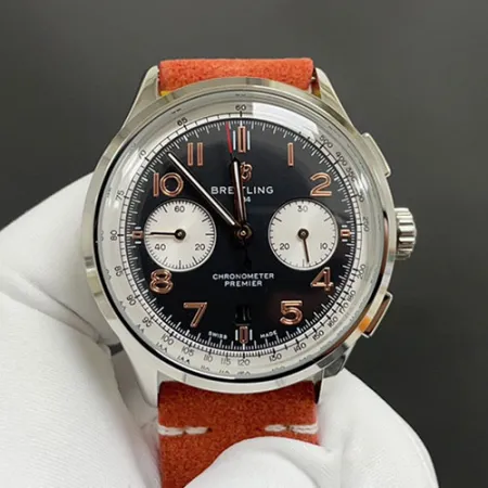 ブライトリング時計プレミエ B01 クロノグラフ42 ノートン AB0118A21B1X1