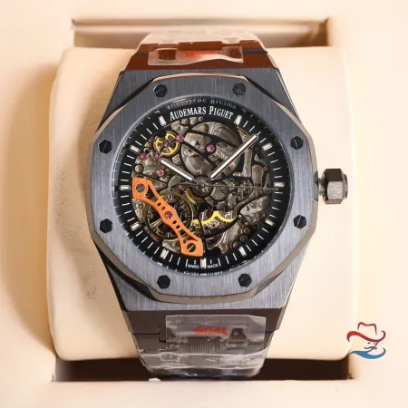 オーデマピゲの新作コピーロイヤル オーク シリーズ ダブル テンプ スケルトン時計 AP5520