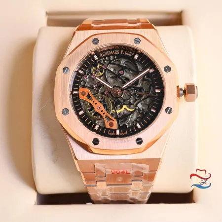 新品オーデマピゲのロイヤル オーク シリーズ ダブル テンプ スケルトンスーパーコピー時計 AP5521