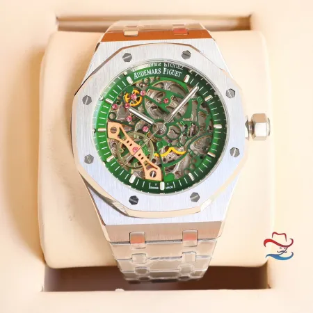 2024高品質オーデマピゲのロイヤル オーク シリーズ ダブル テンプ スケルトン時計 AP5522