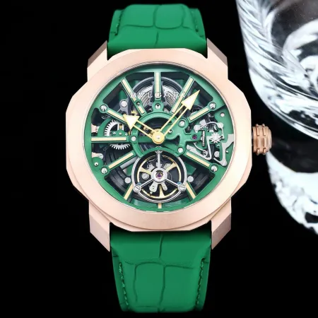 ブルガリスーパーコピーの時計オクト ローマ スケルトン フライホイール bv88067