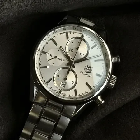 タグ・ホイヤーコピー時計最新入荷 カレラ 1887 クロノグラフ シルバー CAR2111.BA0720