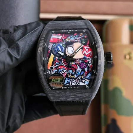 新品フランクミュラーの新型V45 時計落書き美術シリーズ FM588229
