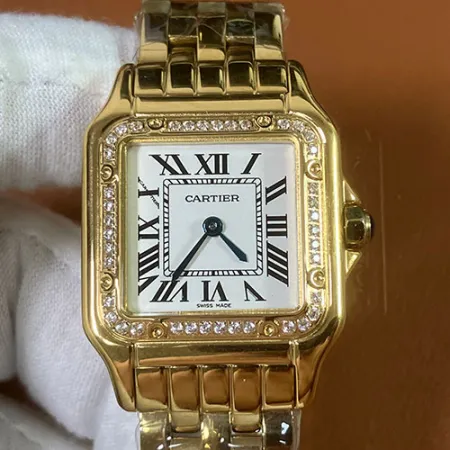 人気カルティエコピー時計 パンテール ドゥ シルバーホワイト文字盤 WJPN0016