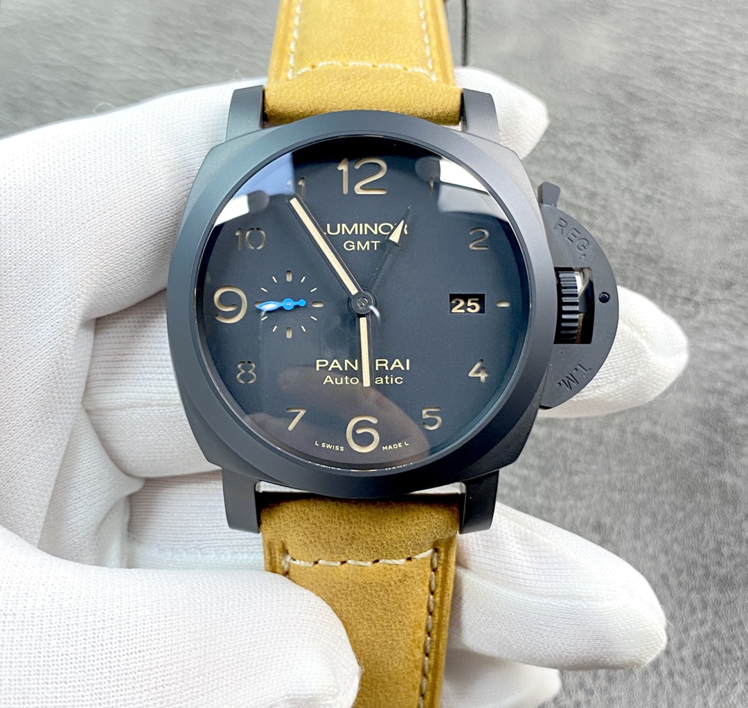 Paneraiコピー限定版時計製造技術のブラックウォリアーブラックセラミックケース 1230784