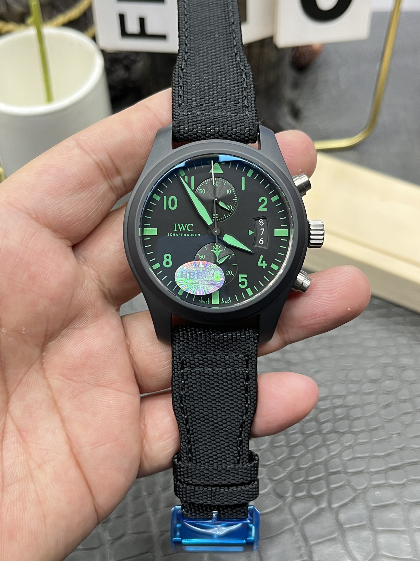 IWC パイロットコピー老舗時計店フルセラミック オートマチック クロノグラフ メカニカル 171528