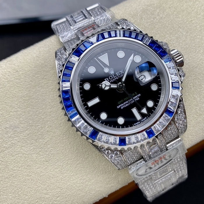 業界最強ROLEX GMTマスター時計コピー116759-1 Cal.3186ムーブメントAMG工場
