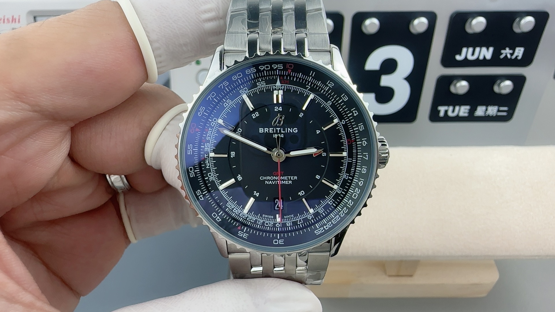 最高のブライトリングコピーナビゲーション クロノグラフ シリーズ確かな信頼性、優れた機能性時計 1731504