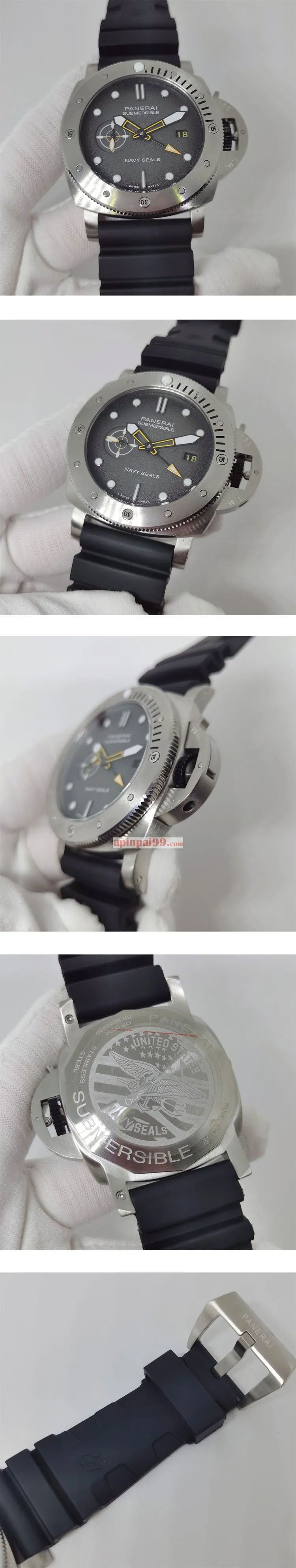 PAM01323 パネライコピー通販 Gmt サブマーシブル ネイビーシールズ