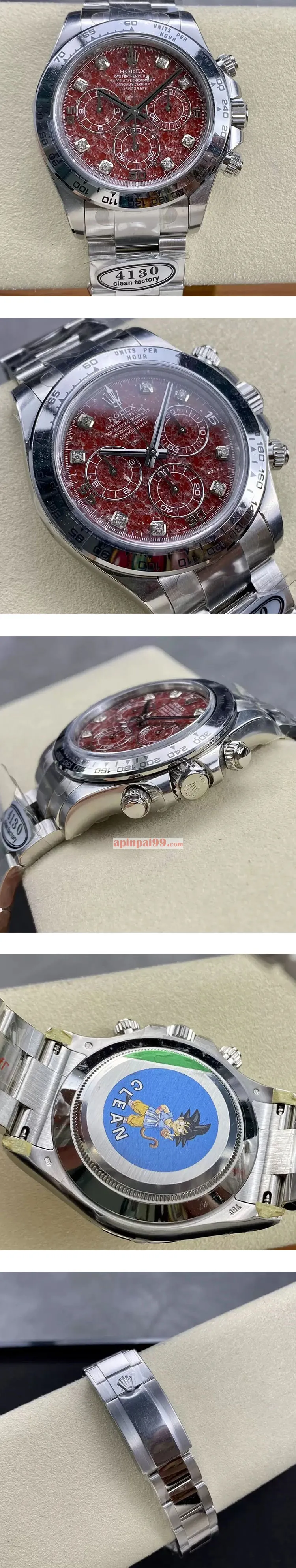 CLEAN製人気ロレックス時計コピー デイトナ ルべライト 専用の4130ムーブメントを搭載 116509G-2