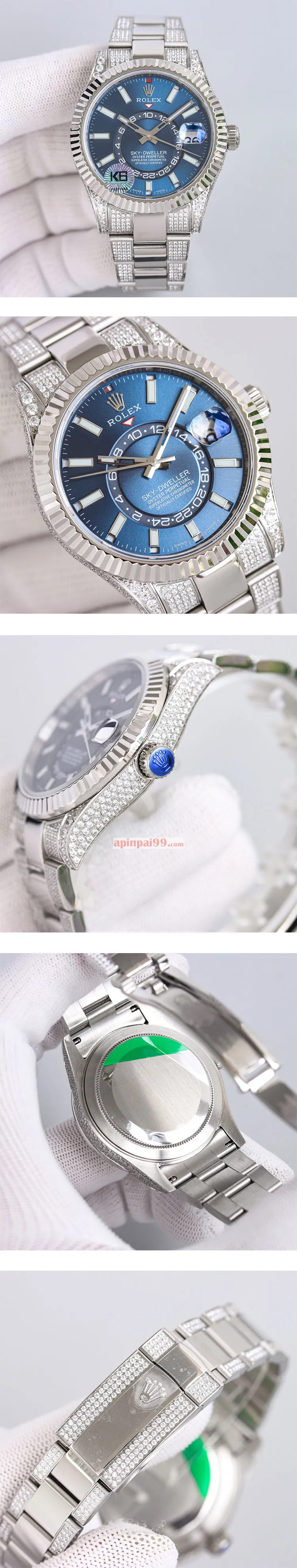 新品ロレックスコピー スカイドゥエラー 42mm ブルー 9001ムーブメントを搭載 M326934-0003