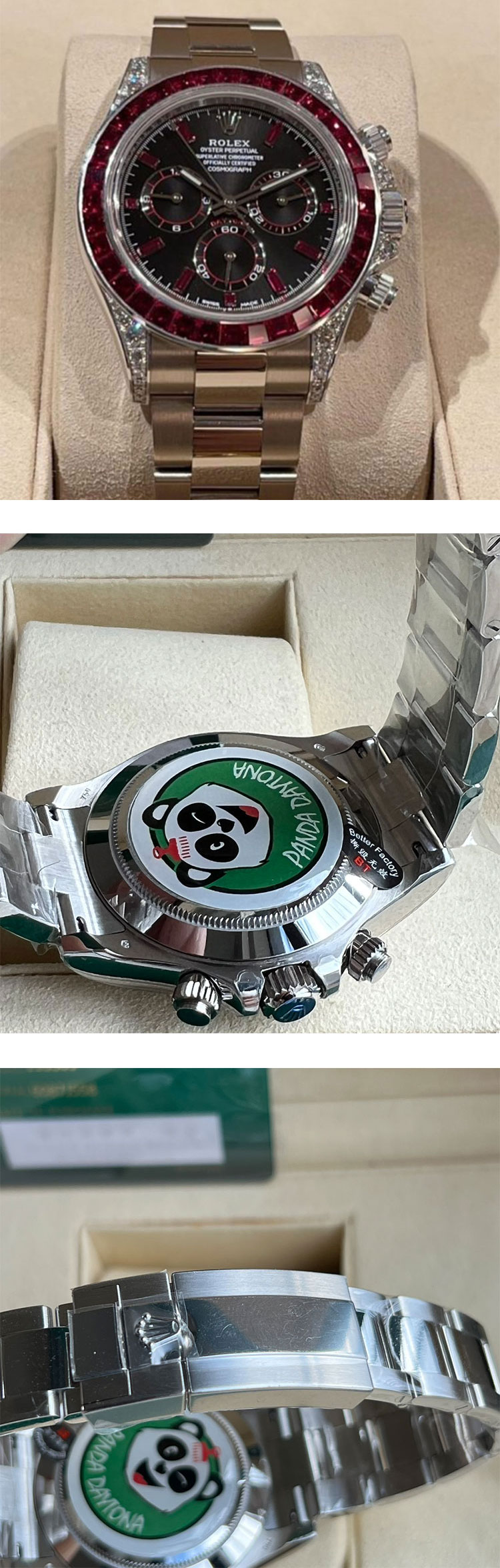 2023ロレックススーパーコピー時計 コスモグラフ デイト ブラック 専用の4130自動巻 隠れたモデル 126599TRU