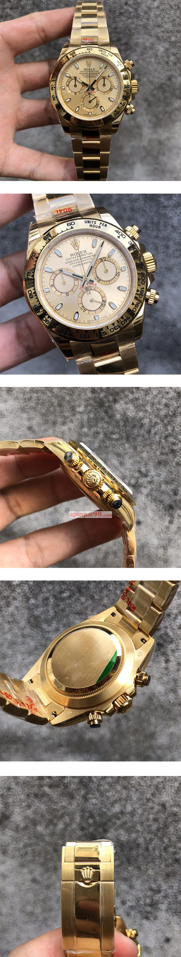 ブランドロレックスコピー コスモグラフ デイト シャンパン[薄型 12.4mm] 116508-1