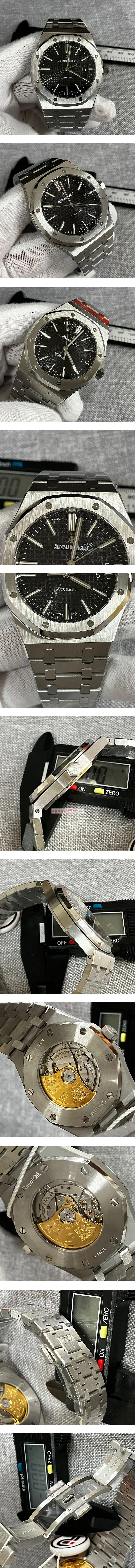 最高級オーデマ・ピゲコピーロイヤルオーク ブラック[IP工場 ] 15400ST.OO.1220ST.01-1