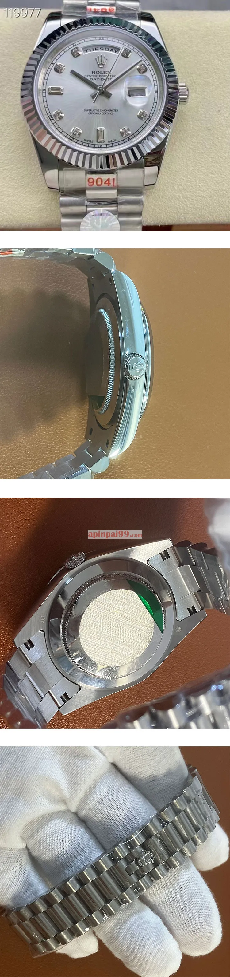 超人気ロレックスコピー時計 デイデイト シルバー 218239A-1
