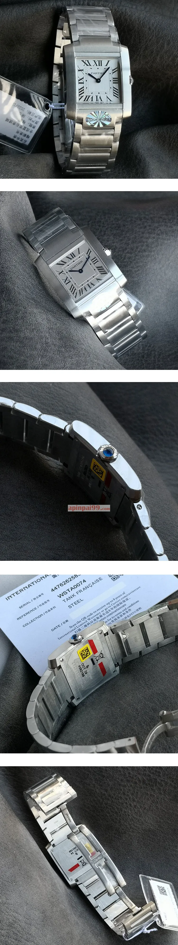 最完璧カルティエスーパーコピー タンクフランセーズ MM レディース 5S+製 WSTA0074