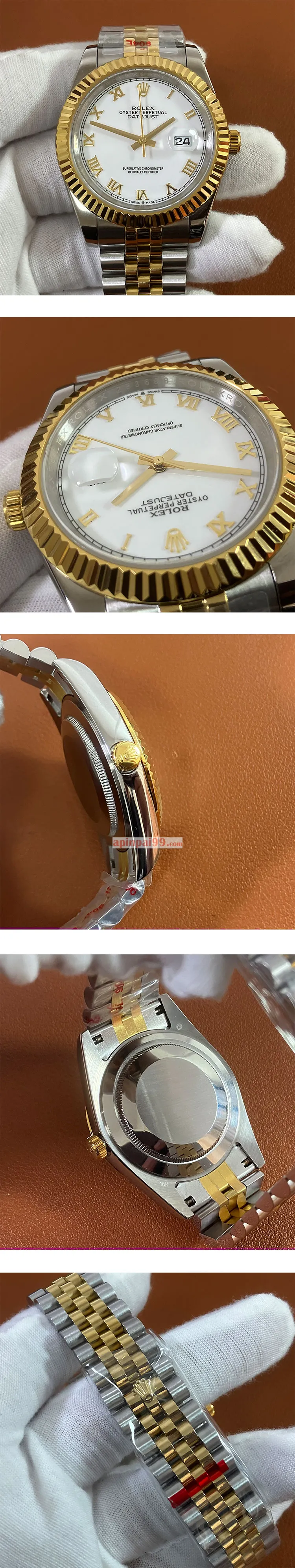 ロレックススーパーコピー時計 デイトジャスト 41mm ホワイトローマ 126333-2