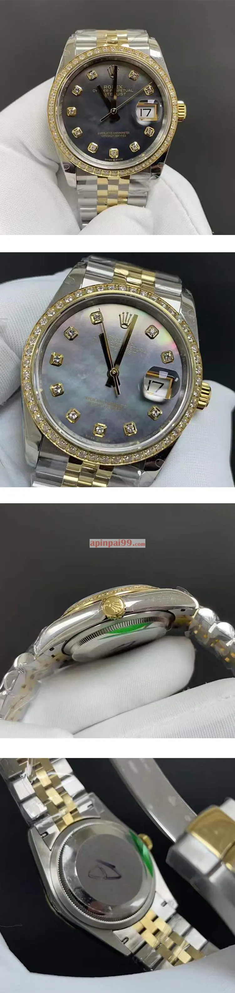 ブランドコピーロレックス デイトジャストコピー 36mm ブラックシェル 116243-0036