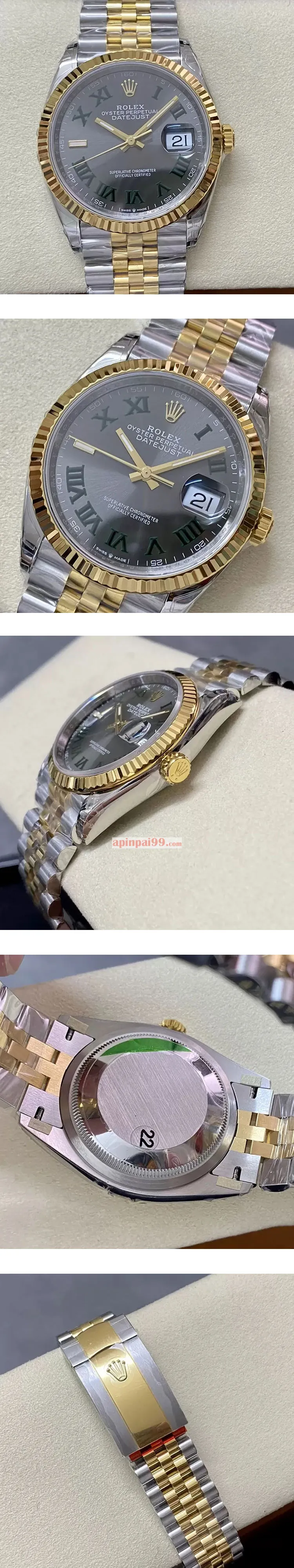 2023ロレックスコピー デイトジャスト 36mm スレートローマ M126233-0035