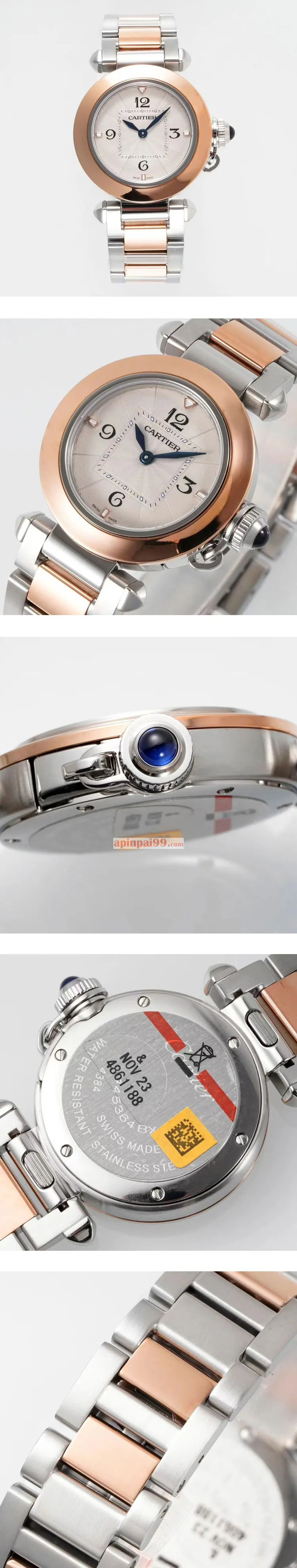 新品カルティエスーパーコピー時計 パンテール MM シルバー  W2PN0007