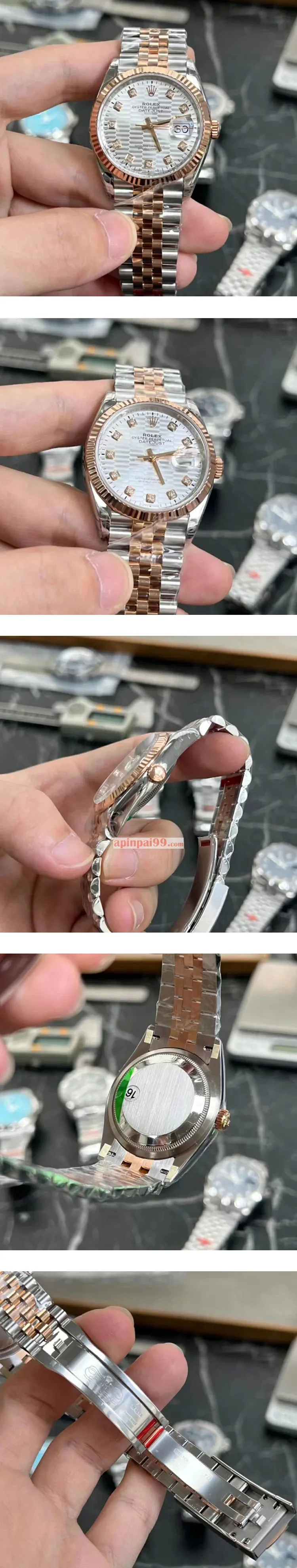 ロレックスコピー時計n級 デイトジャスト 41mm スレート、フルーテッドモチーフ M126231-0039