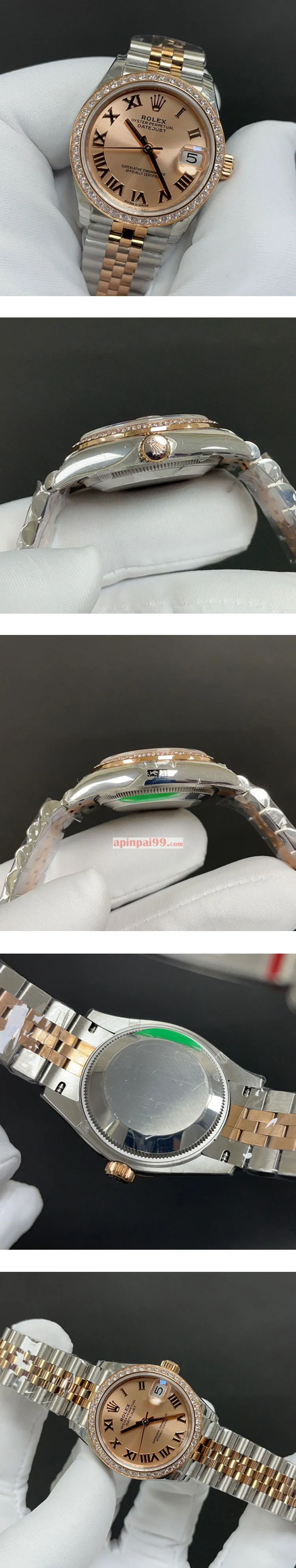 高品質ロレックススーパーコピー時計 デイトジャスト 31mm ロゼカラー  M278381RBR-0002