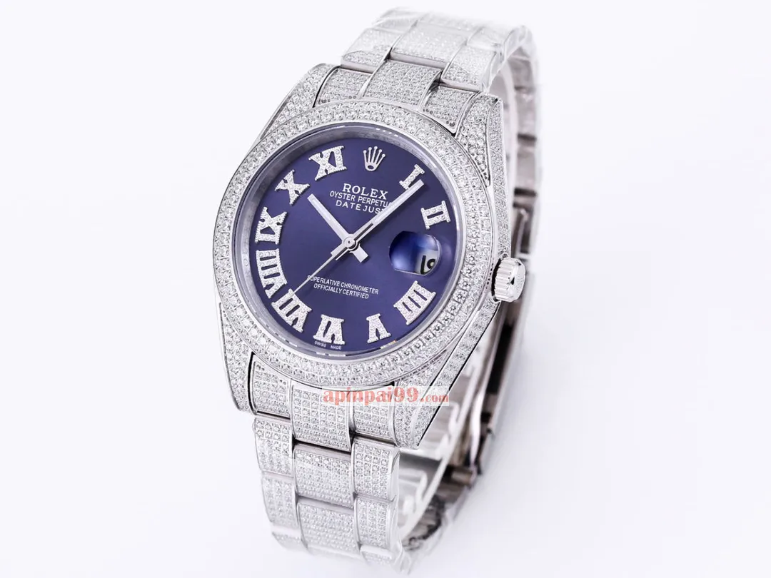 新品ロレックススーパーコピー時計 フルダイヤモンド オイスター パーペチュアル デイトジャスト シリーズ 100489[1]