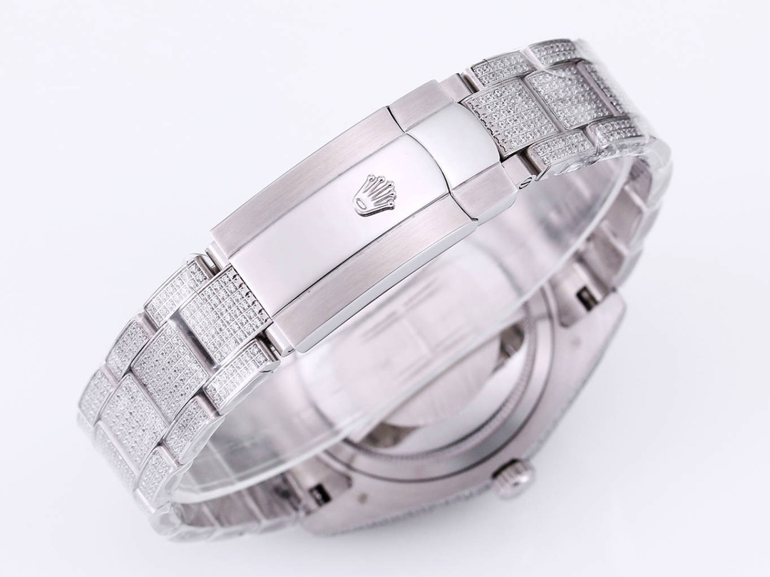 新品ロレックススーパーコピー時計 フルダイヤモンド オイスター パーペチュアル デイトジャスト シリーズ 100489[8]
