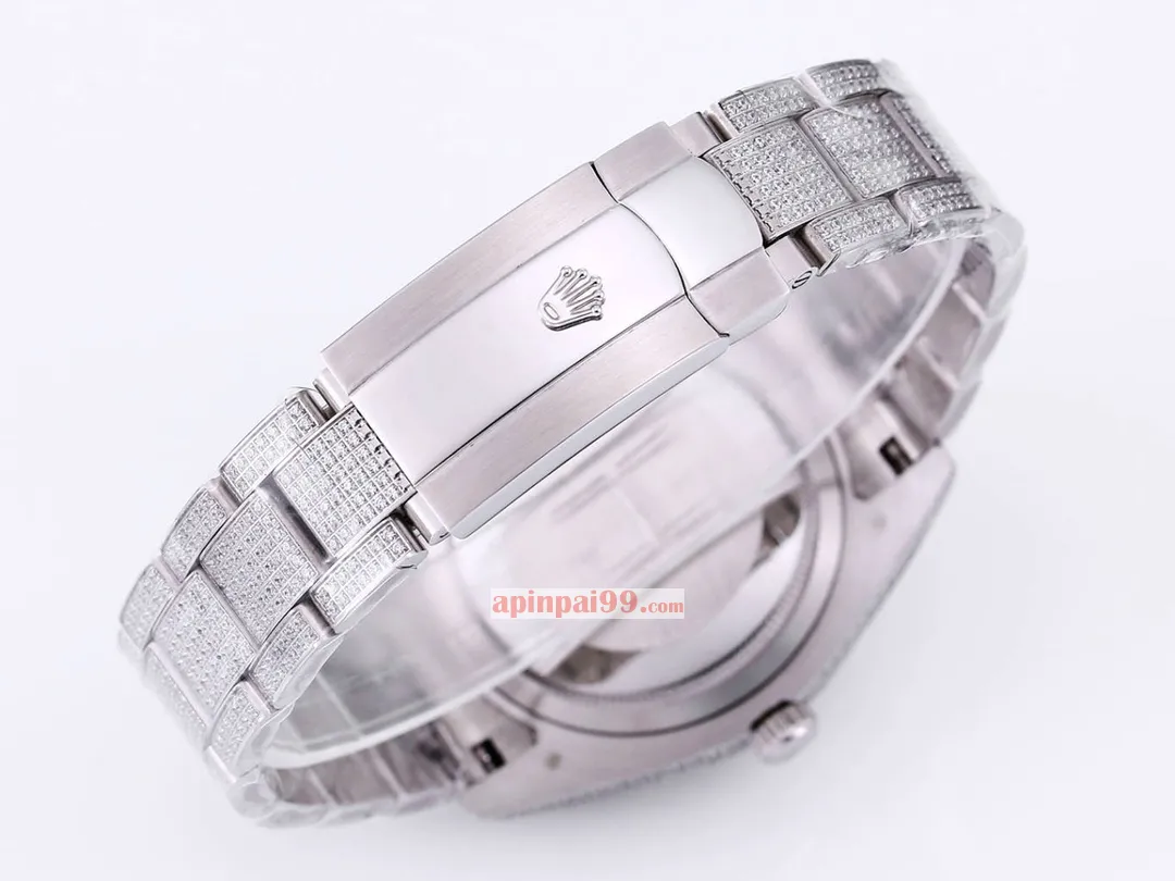 新品ロレックススーパーコピー時計 フルダイヤモンド オイスター パーペチュアル デイトジャスト シリーズ 100489[8]
