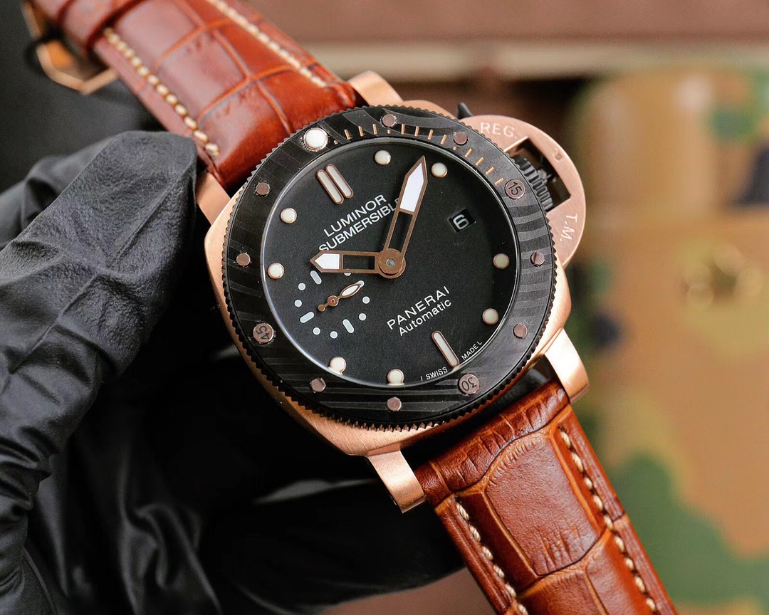 パネライブランドスーパーコピー腕時計 カーブコートガラス全自動機械 PAM30256[2]