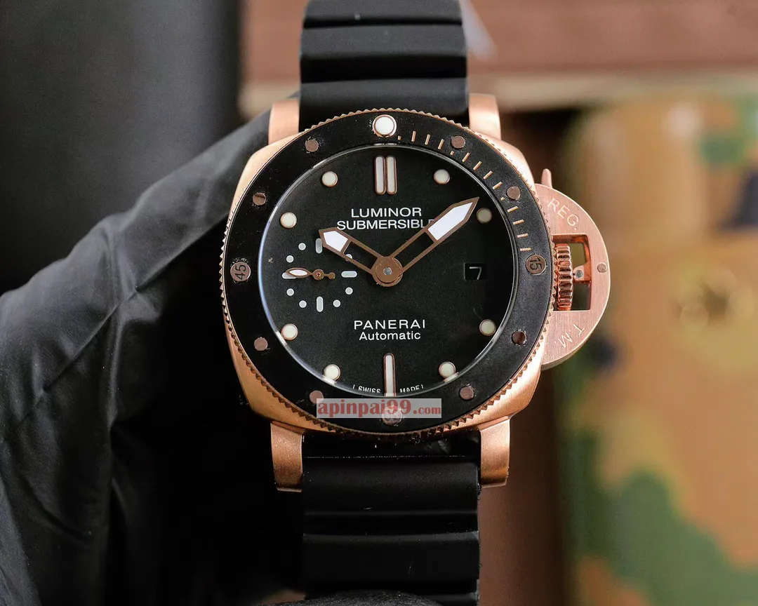 2023人気パネライ カーブ コーティング ガラス時計 PAM1023[8]